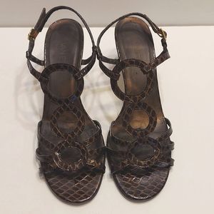 ‼️3 for $40‼️  Vaneli Brown Snake Pattern Dress Sandals